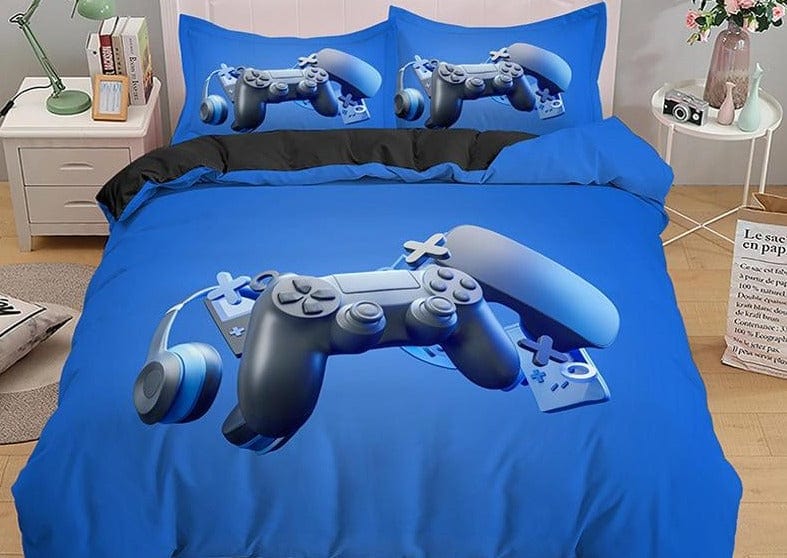 Boys Gamepad Print Comforter Bedding Set - east2cart.uk