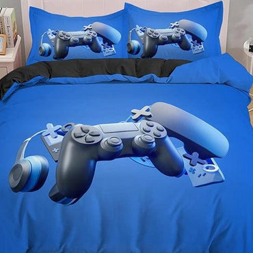 Boys Gamepad Print Comforter Bedding Set - east2cart.uk