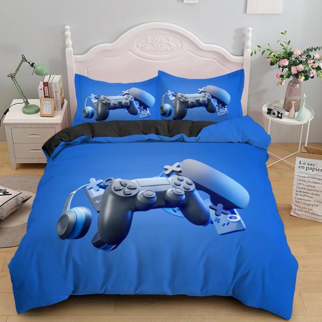 Boys Gamepad Print Comforter Bedding Set - east2cart.uk