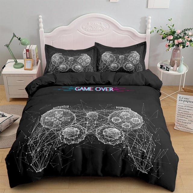 Boys Gamepad Print Comforter Bedding Set - east2cart.uk