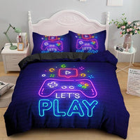 Boys Gamepad Print Comforter Bedding Set - east2cart.uk