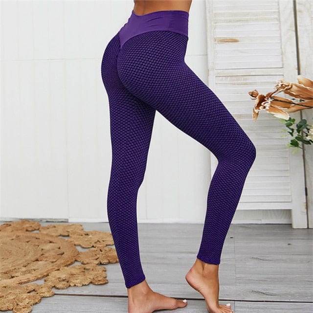 Grid Tights Yoga Pants - east2cart.uk