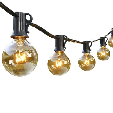 Globe String Lights with 25 Clear Bulbs