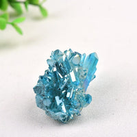 Crystal Quartz Electroplated Colourful  Ornament