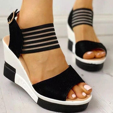 Wedges Buckle Strap High Heels