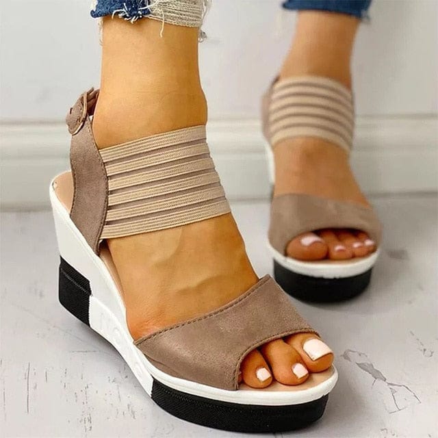 Wedges Buckle Strap High Heels