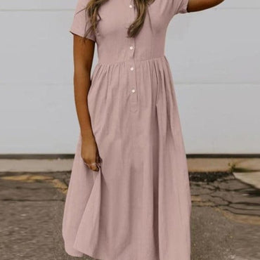 Ladies Long Linen Maxi Dress - east2cart.uk