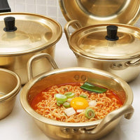 Golden Noodle Aluminium Pot With Lid - east2cart.uk