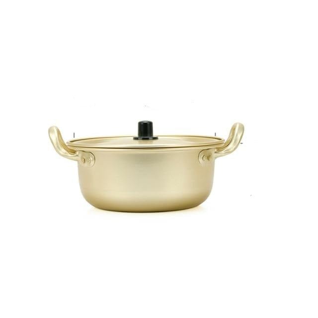 Golden Noodle Aluminium Pot With Lid - east2cart.uk