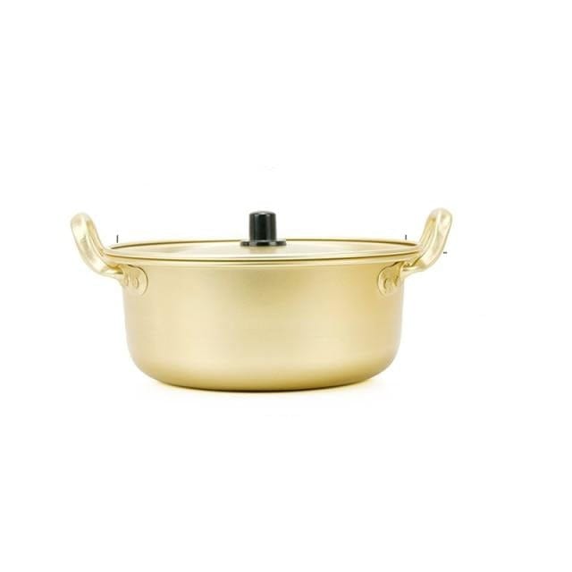 Golden Noodle Aluminium Pot With Lid - east2cart.uk