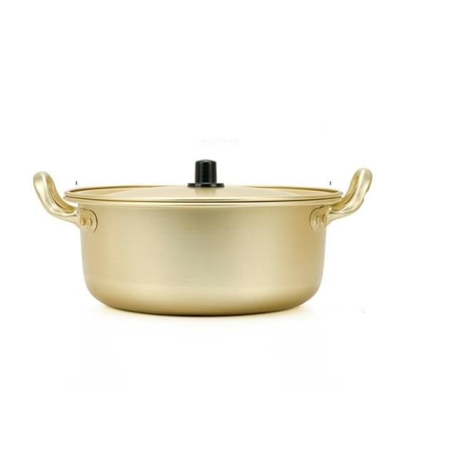 Golden Noodle Aluminium Pot With Lid - east2cart.uk