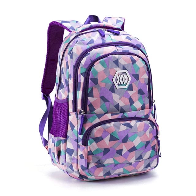 Girls Stars Print Cute Backpack - east2cart.uk