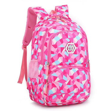 Girls Stars Print Cute Backpack - east2cart.uk