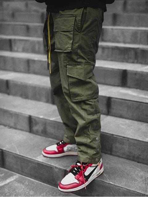 Men's Multi-Pocket Loose Track Pants - east2cart.uk