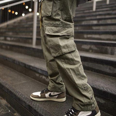 Men's Multi-Pocket Loose Track Pants - east2cart.uk