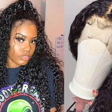 13X6 HD Lace Frontal Wig Kinky Curly Human Hair - east2cart.uk