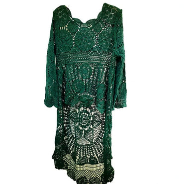 Crochet Lace Seaside Hollow Out Dress - east2cart.uk