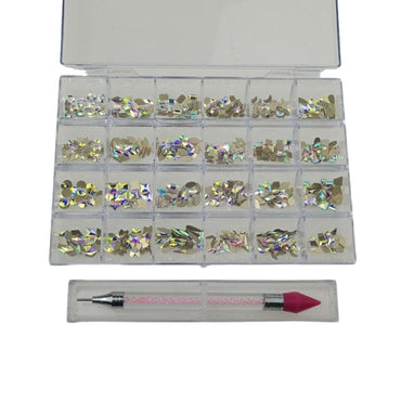 480pcs Glitter Mixed Nail Art Decorations - east2cart.uk