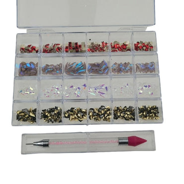 480pcs Glitter Mixed Nail Art Decorations - east2cart.uk