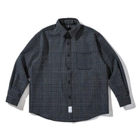 Thick Woolen Plaid Shirt