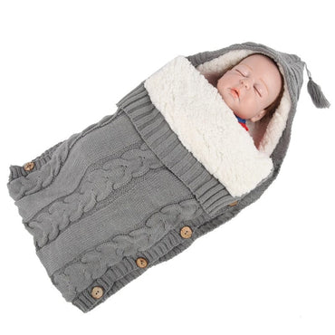 Warm Thick Knitted Baby Sleeping Bag 0-12 months