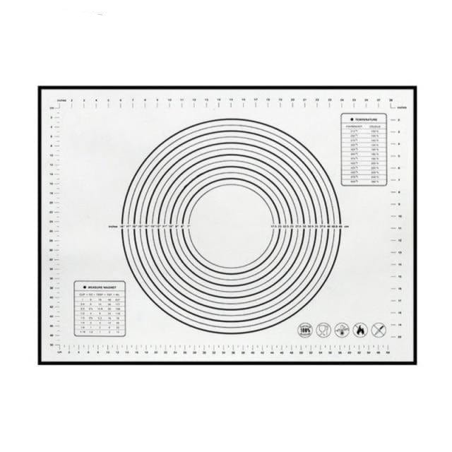 Large Silicone Kneading Pad Non-Stick Surface Rolling Dough Mat with Scale Kitchen Cooking Pastry Sheet Bakeware Baking Tools - east2cart.uk