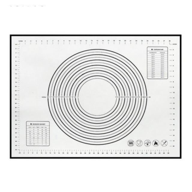 Large Silicone Kneading Pad Non-Stick Surface Rolling Dough Mat with Scale Kitchen Cooking Pastry Sheet Bakeware Baking Tools - east2cart.uk