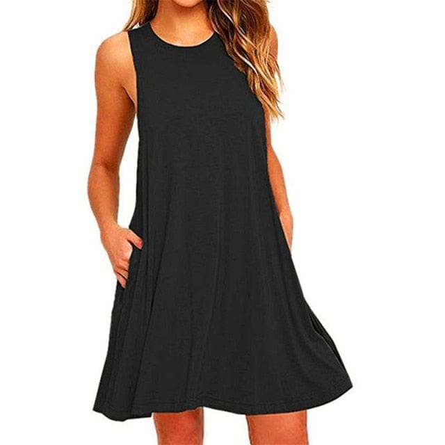 Sexy Black Bandage Bodycon Mini Tank Dress - east2cart.uk