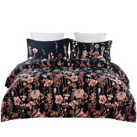 2/3pcs Beautiful Flower Feather Wave Print Bedding Set - east2cart.uk