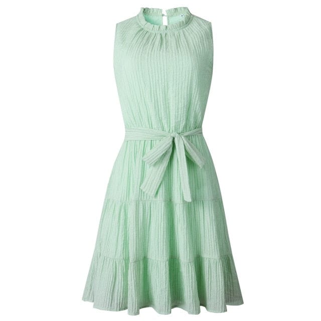 Summer Sweet Pleated Beach Dress - east2cart.uk