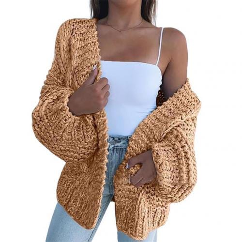 Winter Faux Mohair Loose Cardigan