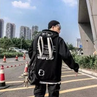 Gothic Oversize Winter Hoodie