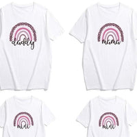 Rainbow Print Family Matching Outfits