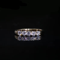 14k White Gold Round Cut Ladies Engagement Ring - east2cart.uk