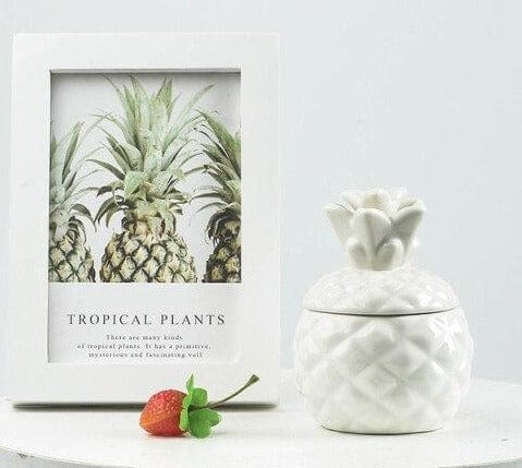 Ceramic Pineapple Container - east2cart.uk