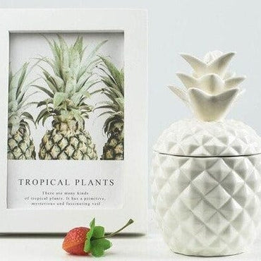 Ceramic Pineapple Container - east2cart.uk