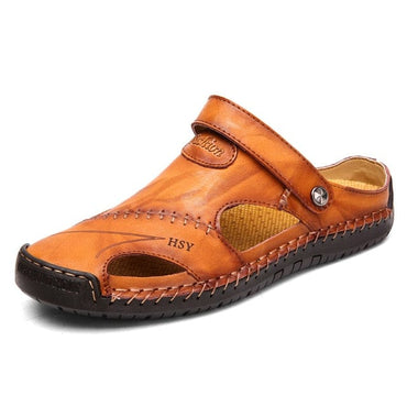 Classic Men's Genuine Leather Soft Sandals - east2cart.uk