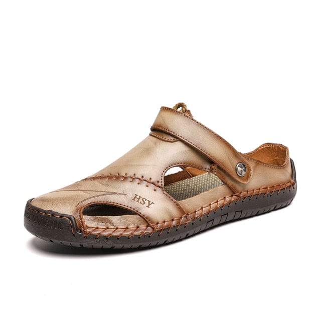 Classic Men's Genuine Leather Soft Sandals - east2cart.uk