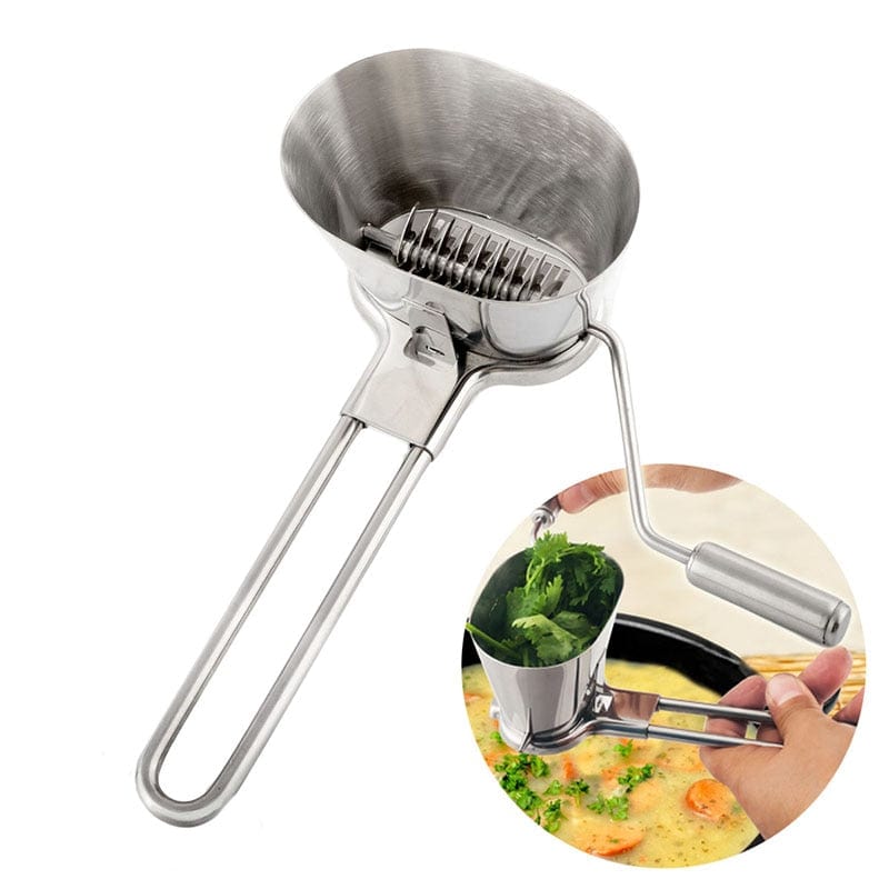 QueenTime Stainless Steel Coriander Chopper Herb Mincer Grinder For Parsley Vegetable Grater Cooking Utensil Kitchen Accessories - east2cart.uk