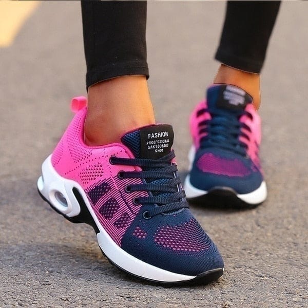 Running Shoes Women Breathable Casual Shoes Outdoor Light Weight Sports Shoes Casual Walking Platform Ladies Sneakers Black - east2cart.uk