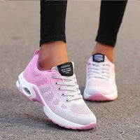 Running Shoes Women Breathable Casual Shoes Outdoor Light Weight Sports Shoes Casual Walking Platform Ladies Sneakers Black - east2cart.uk
