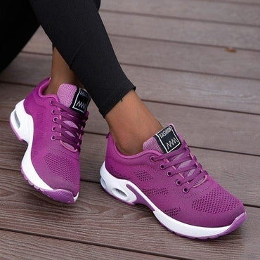 Running Shoes Women Breathable Casual Shoes Outdoor Light Weight Sports Shoes Casual Walking Platform Ladies Sneakers Black - east2cart.uk