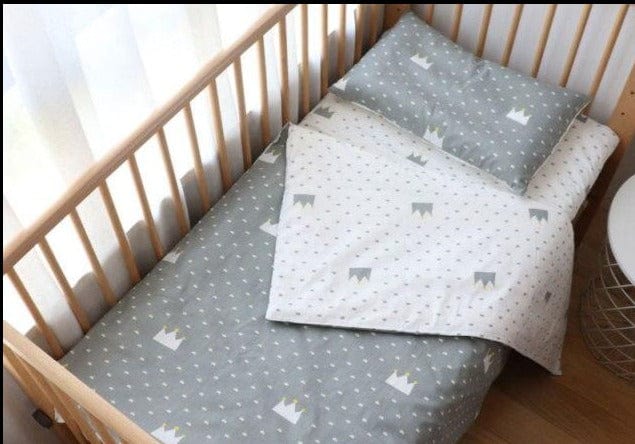 Nordic Striped Star Crib Bedding Set For Newborn - east2cart.uk