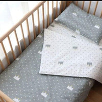 Nordic Striped Star Crib Bedding Set For Newborn - east2cart.uk