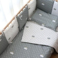 Nordic Striped Star Crib Bedding Set For Newborn - east2cart.uk