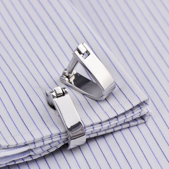 Metal Bow Chain Cufflinks Quality Creative Novelty Men's Suits French Shirt Business Wedding  Cuff Links Trendy Classic - east2cart.uk