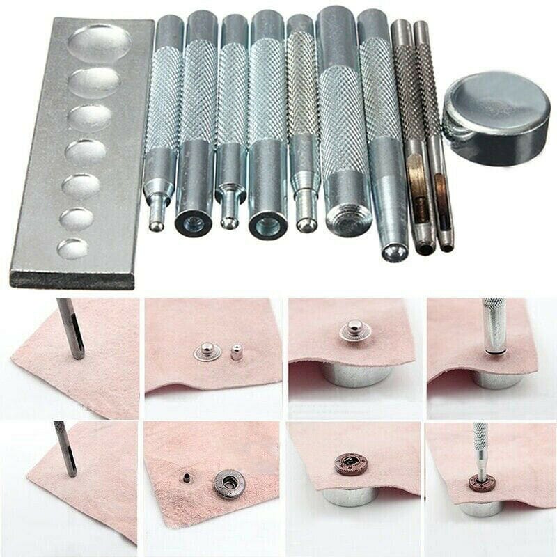 11pcs/set DIY Leather Craft Tool Hole Puncher