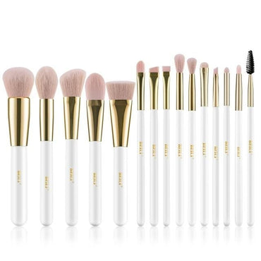 Professional White Gold Makeup Brushes Set - east2cart.uk