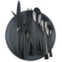 Black 7pcs Cutlery Set - east2cart.uk