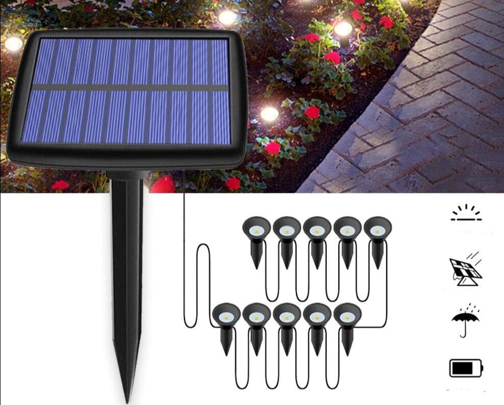 Garden Lawn Solar Powered LED Lamp